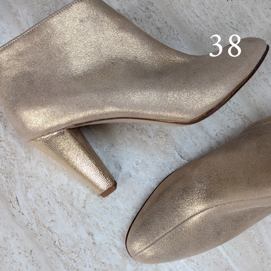 Bottine Joséphine doré métallisé - Pointure 38