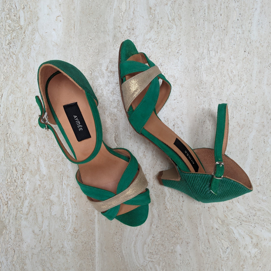 Sandale Grace vert printemps - Pointure 35