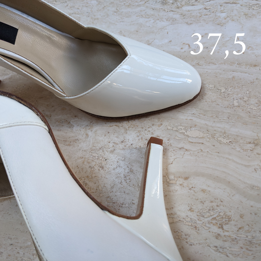 Escarpin Audrey blanc - Pointure 37,5