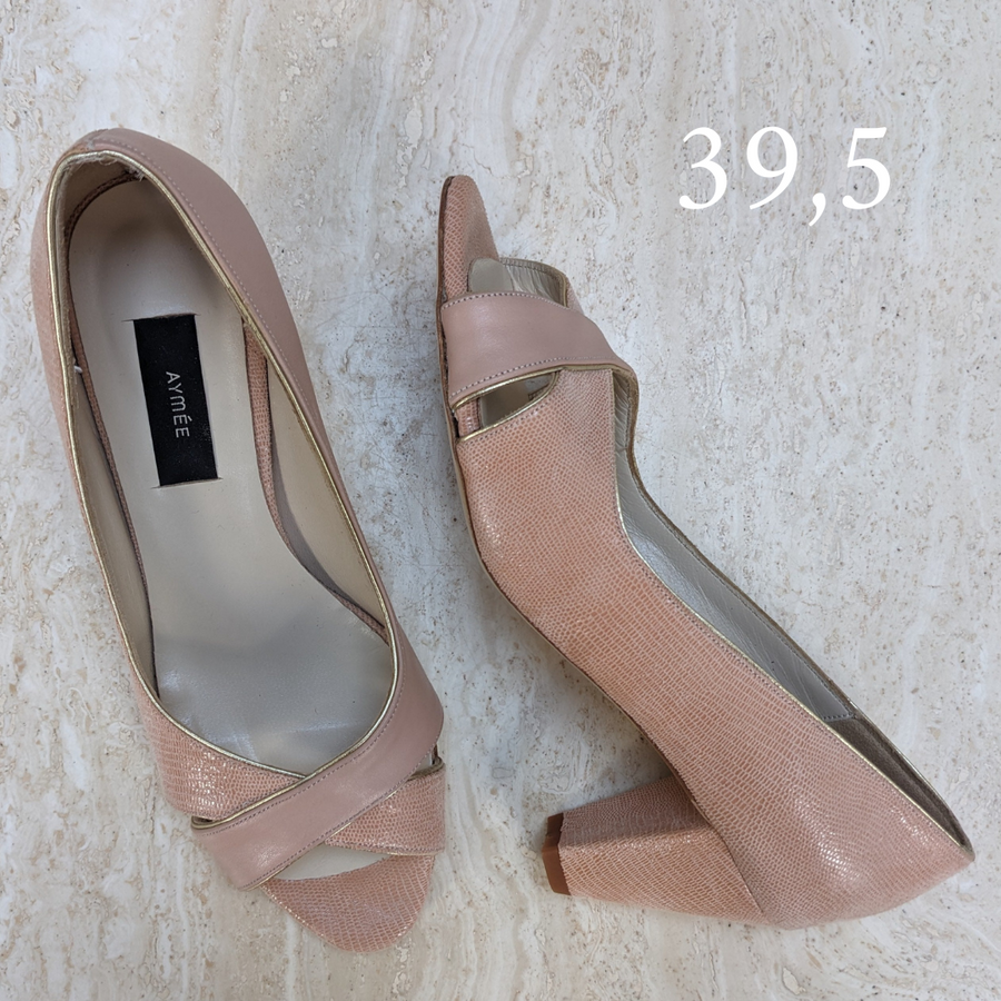 Escarpin ouvert Edith nude - Pointure 39,5