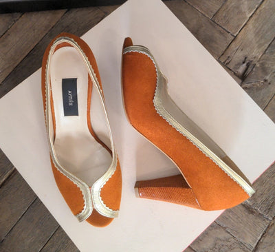 Escarpin Suzanne cognac - Pointure 38