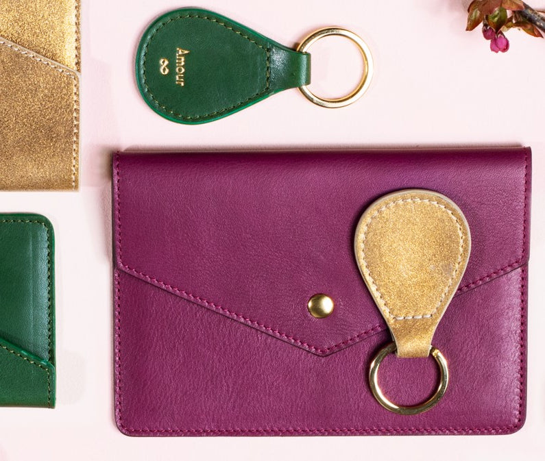 Pochette Passeport Lou raisin