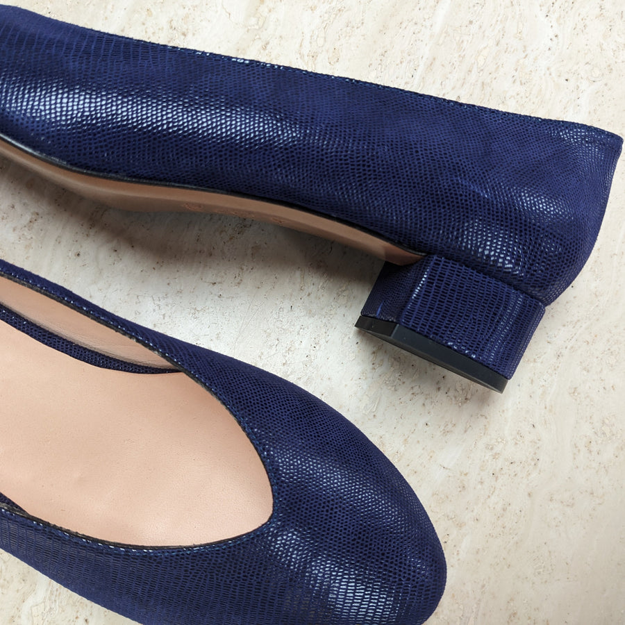 Ballerine / Escarpin Martha - Bleu violet Pointure 41 1/2