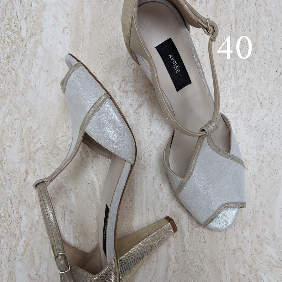 Salomé Victoria écru pailleté - Pointure 40