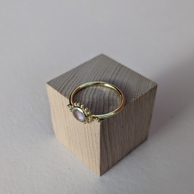 Bague Soleil et Quartz Rose, Surya Agnès de Verneuil - sélectionnée pour vous par Aymée