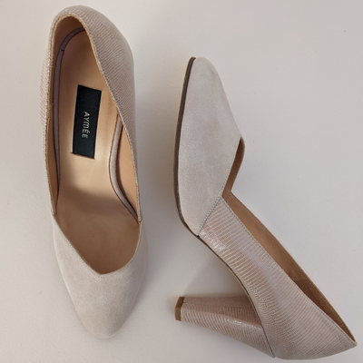 Escarpin Audrey nude rosé - Pointure 39