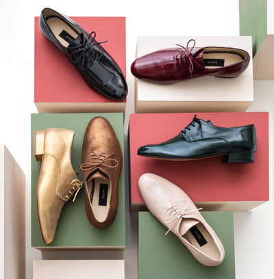 Derby Gabrielle bordeaux - Pointure 35