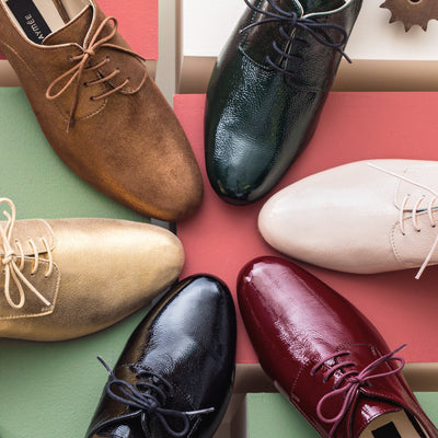 Derby Gabrielle bordeaux - Pointure 35