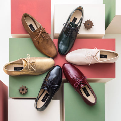 Derby Gabrielle bordeaux - Pointure 35