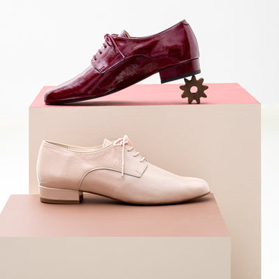 Derby Gabrielle bordeaux - Pointure 35