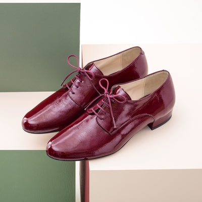 Derby Gabrielle bordeaux - Pointure 35