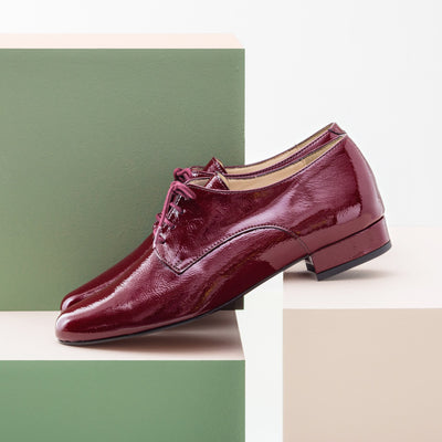 Derby Gabrielle bordeaux - Pointure 35