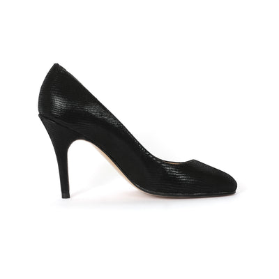 Escarpin Romy noir intense lézard