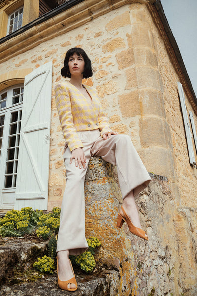 Escarpin ouvert sling back Charlie tan