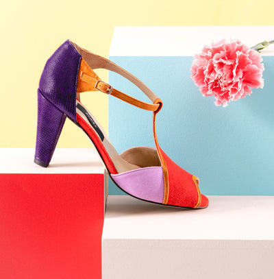 Salomé Victoria rouge piment et violet