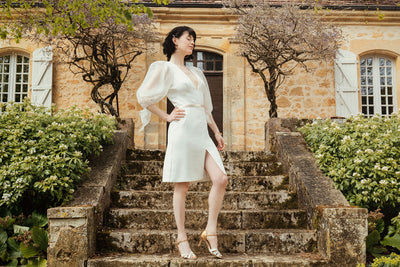 Sandale Grace blanc et platine