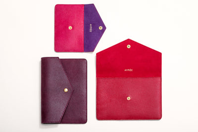 Pochette PM / Porte-Monnaie Lou rose tulipe
