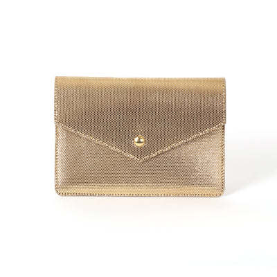 Pochette Passeport Lou doré caviar