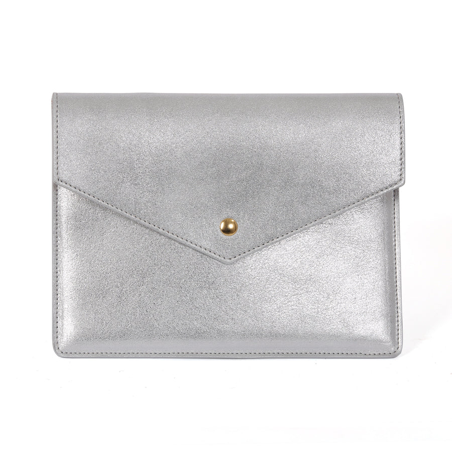 Pochette GM / Enveloppe Soirée Lou argent
