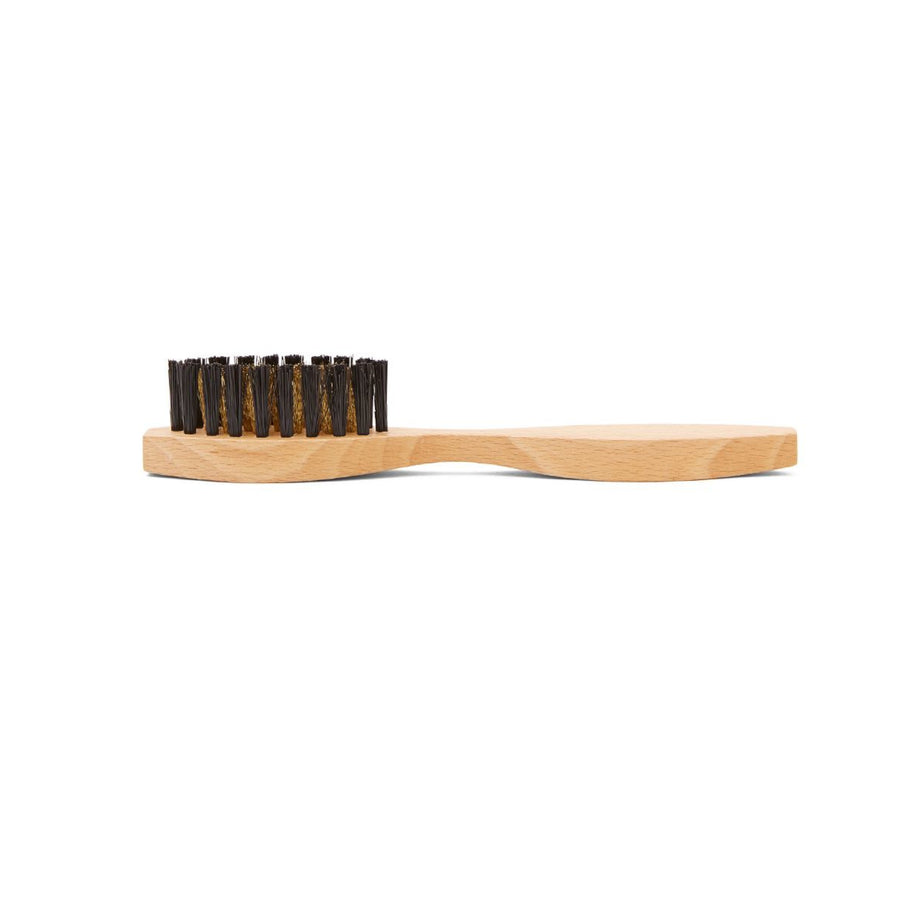 Brosse soie et laiton pour les cuirs velours, daim ou nubuck - Famaco -