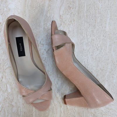 Escarpin ouvert Edith nude - Pointure 39,5