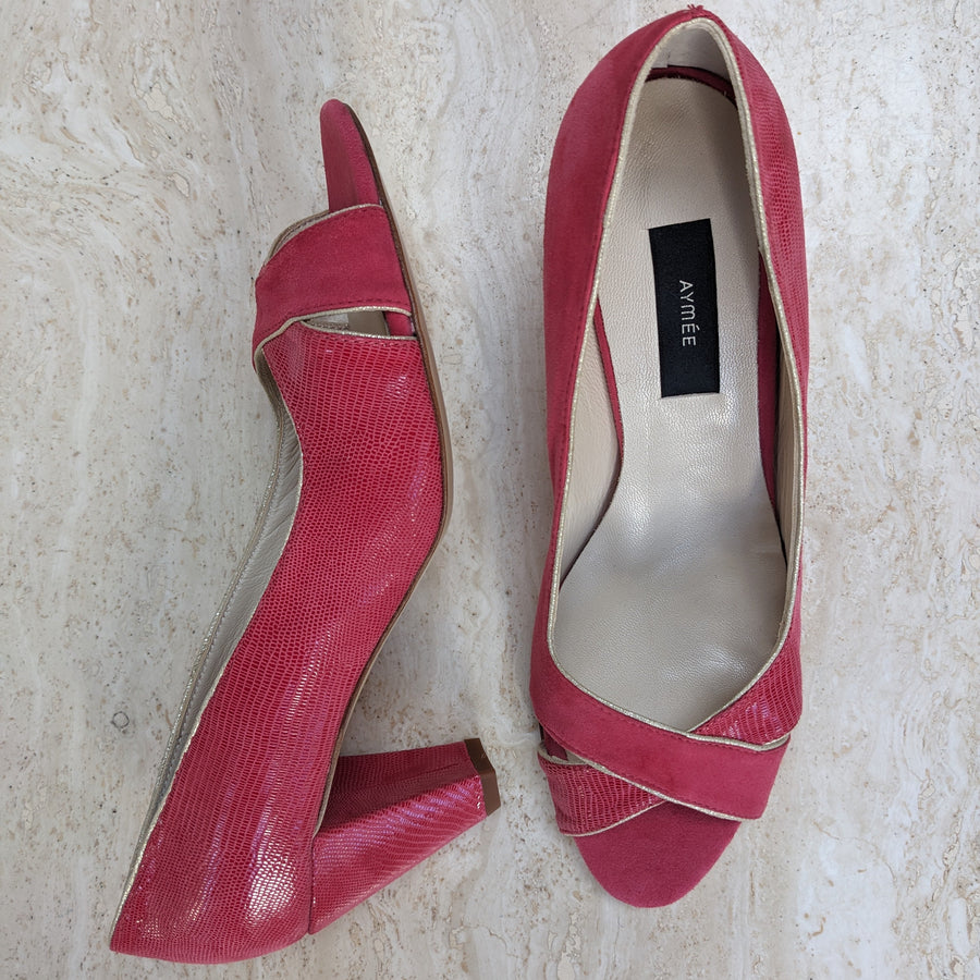 Escarpin ouvert Edith azalée - Pointure 42