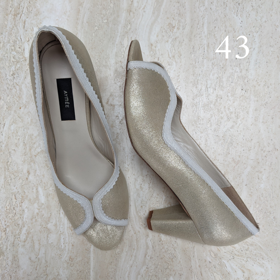 Escarpin Suzanne champagne - Pointure 43