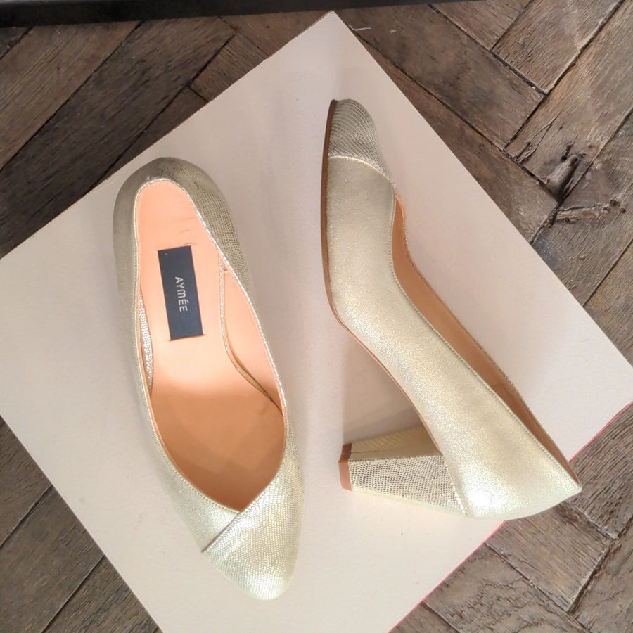 Escarpin Rachel champagne - Pointure 37,5