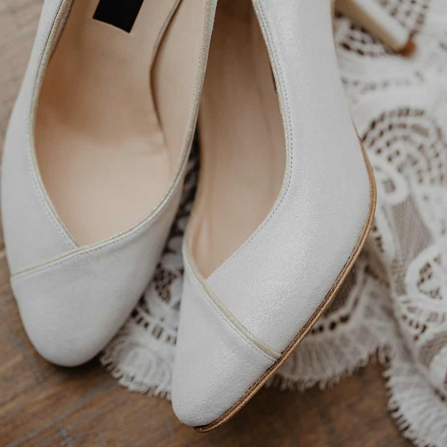 Escarpin Rachel argent pailleté