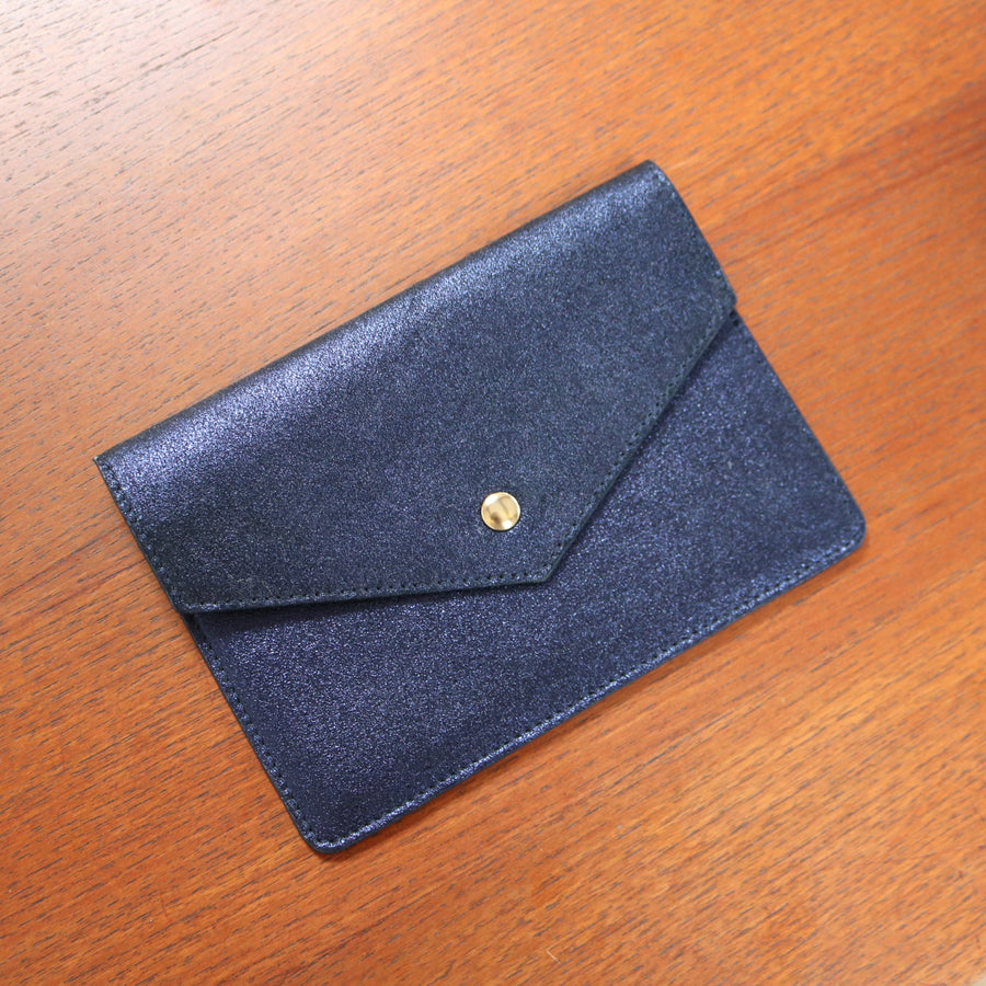 Pochette Passeport Lou bleu nuit