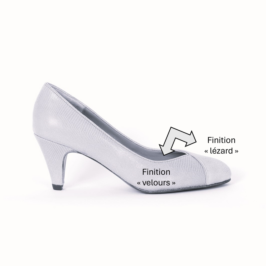 Escarpin Rachel Noir + Liseré Doré