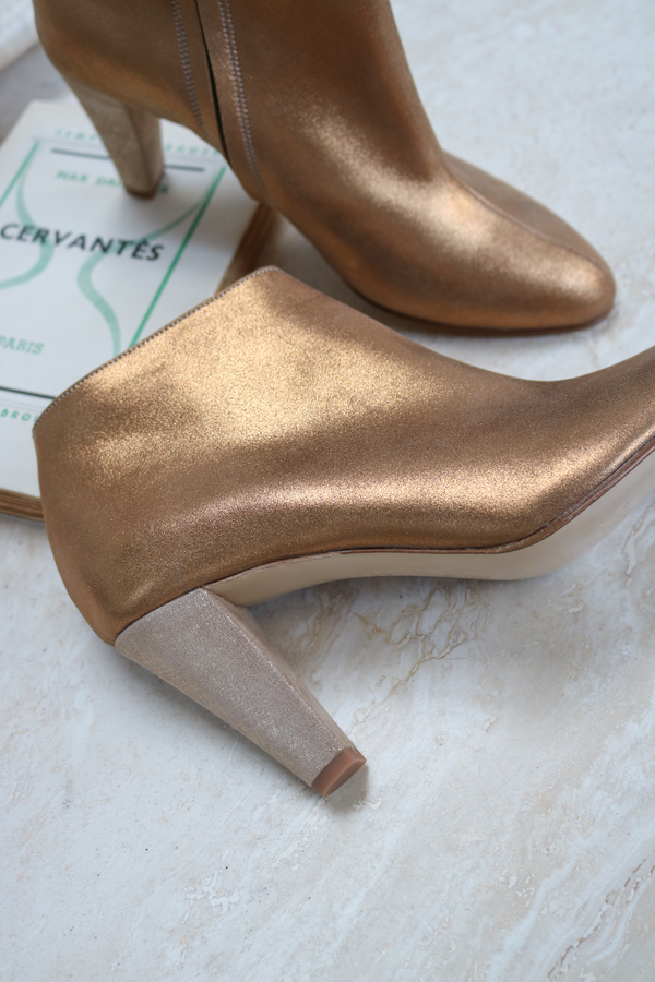 Bottines commited sezane camel