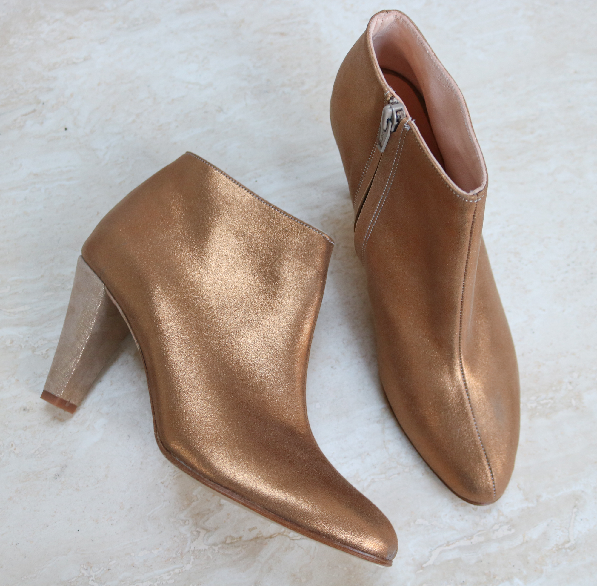 Bottine métallisée sales