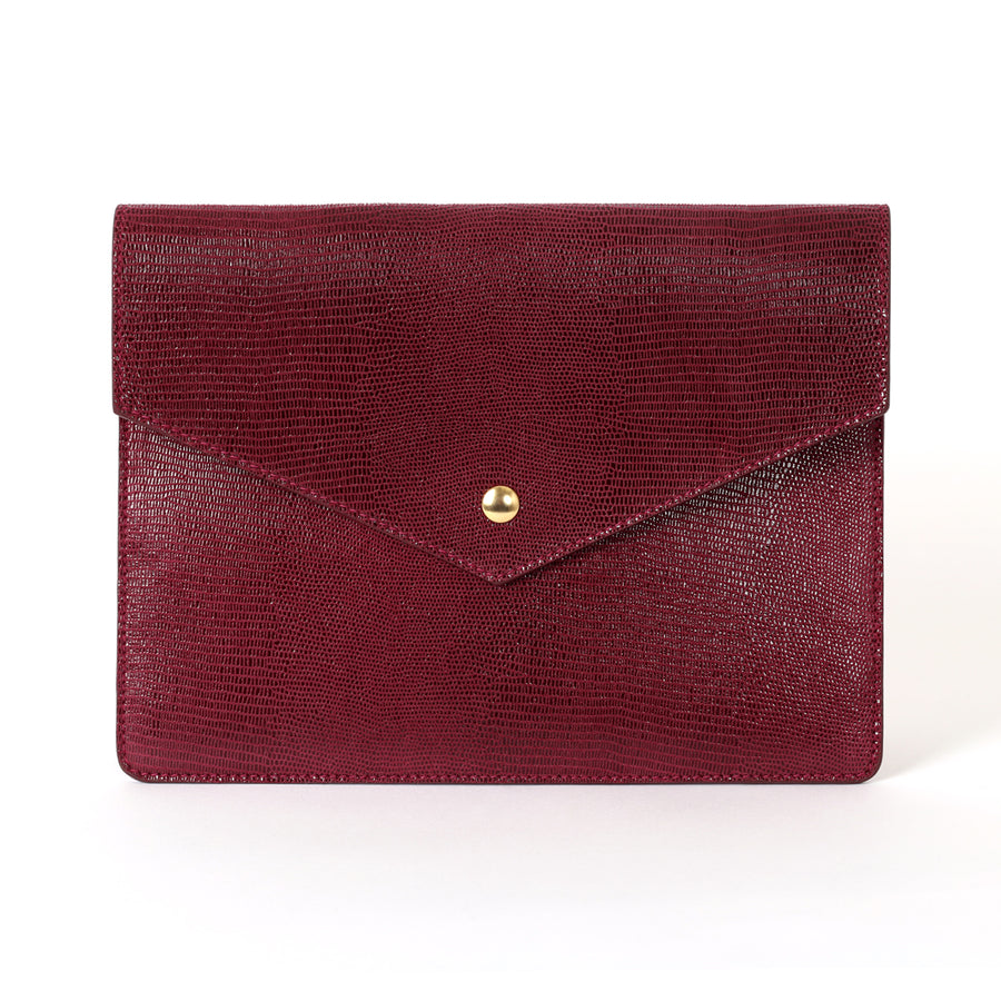 Pochette GM / Enveloppe Soirée Lou lie de vin